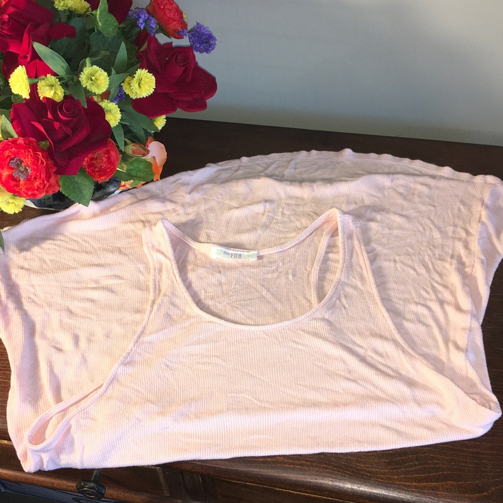 love, Fire Soft Blush Tank Top